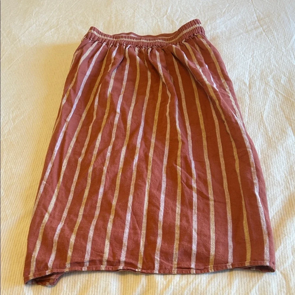 Madewell Linen blend Wrap Skirt - Picture 4 of 5